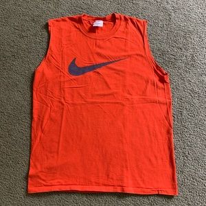 Vintage 90 Nike Big Swoosh Cut Off B-ball T-shirt